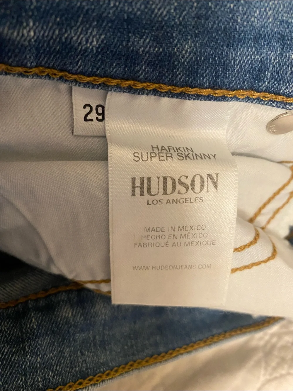 Hudson Jeans Boyfriend Jeans - Light Blue Denim